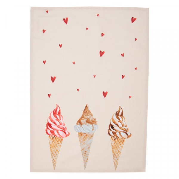 Geschirrtuch Eiskugeln - Motiv von Clayre Eef